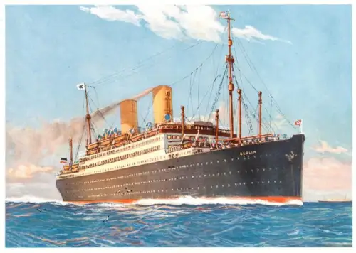 AK / Ansichtskarte BREMEN  CITY Dampfer Berlin Norddeutscher-Lloyd Schiff Meer Passagierschiff