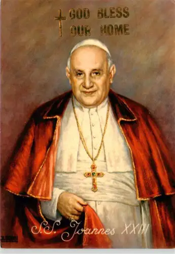 AK / Ansichtskarte Citta Del Vaticano Papst Johannes-XXIII Portrait Papstportraet Kreuz Kirchenfuerst Kunstdruck