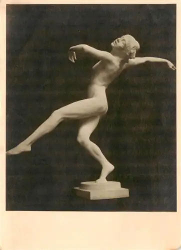 AK / Ansichtskarte WIEN AT Skulptur Taenzerin Akt Plastik Wiener-Kuenstlerhaus Otto-Hofner Marmor
