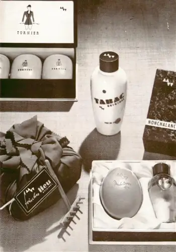 AK / Ansichtskarte Stolberg Rheinland Maeurer-und-Wirtz Tabac-Original Nonchalance Frisches-Heu Turnier Parfuem Kosmetik Werbepostkarte
