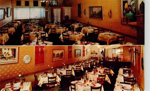 AK / Ansichtskarte WASHINGTON  DC USA Hammels-Restaurant 10th-Street Restaurant-Interieur Gemaelde Tische Gastraum