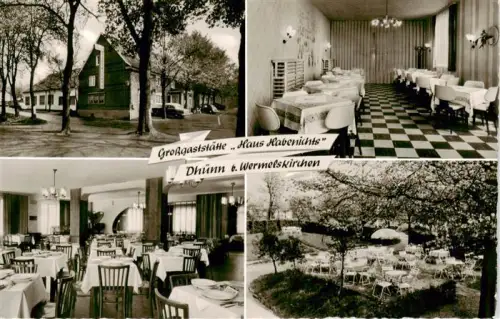 AK / Ansichtskarte Dhuenn Wermelskirchen NRW Grossgaststaette Haus-Habenichts Restaurant Saal Terrasse Mehrbildkarte