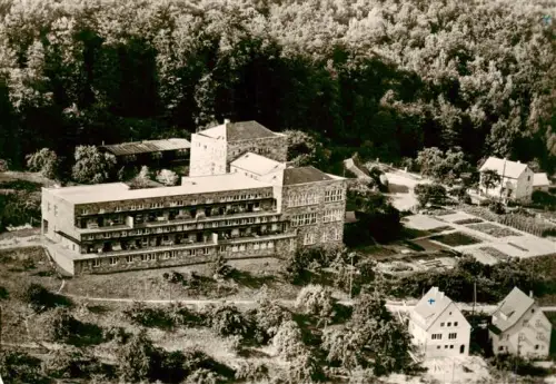 AK / Ansichtskarte Maulbronn Kreiskrankenhaus Luftbild Klosteranlage Wald Garten Balkon Pflegegebaeude
