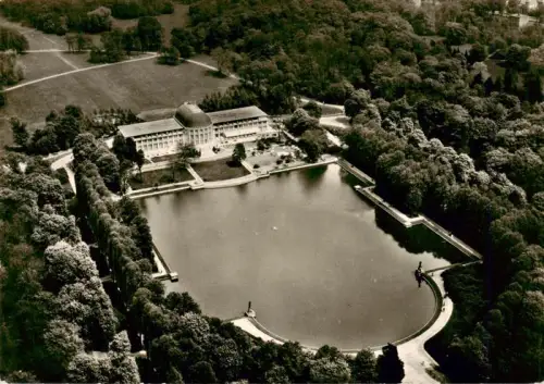 AK / Ansichtskarte BREMEN  CITY Park-Hotel Buergerpark Teich Luftbild Parkanlage Teichanlage