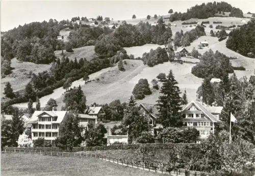 AK / Ansichtskarte Ebnat-Kappel Toggenburg SG Kurheim-Arche Villen Hanglandschaft Wiesen Tannen Huegel Wohnhaeuser