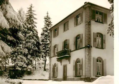 AK / Ansichtskarte Neusatzeck Buehl Rastatt BW Kurhaus-Neusatzeck Winterlandschaft Schnee Tannen Villa Balkon Schwarzwald