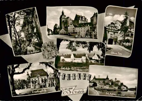 AK / Ansichtskarte Neuburg  Donau Bayern Altes-Schloss Oberes-Tor Schloss-Gruenau Muetzeldorf Marktplatz Schlossansicht Donau Mehrbildkarte