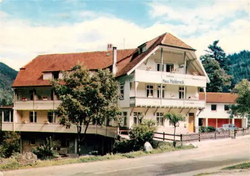 AK / Ansichtskarte Forbach Baden BW Haus-Holdereck Erholungsheim Murgtal Schwarzwald Balkon Wald Strasse