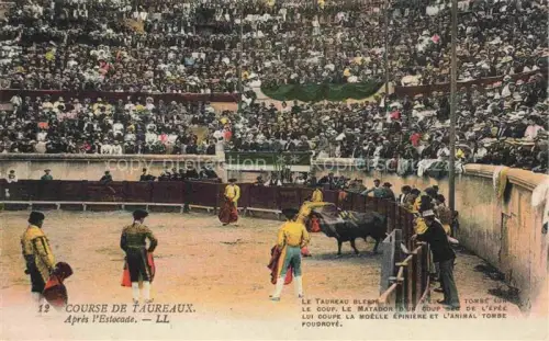 AK / Ansichtskarte Corrida de Toros Stierkampf Bullfight-- Course de Tauredeaux 