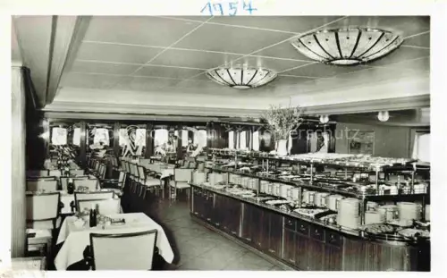 AK / Ansichtskarte Schiffe Oceanliner Faehrschiff Deutschland Kaltes Buffet 