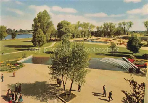 AK / Ansichtskarte BUGA Bundesgartenschau Staatenhaus Wasserspiele 