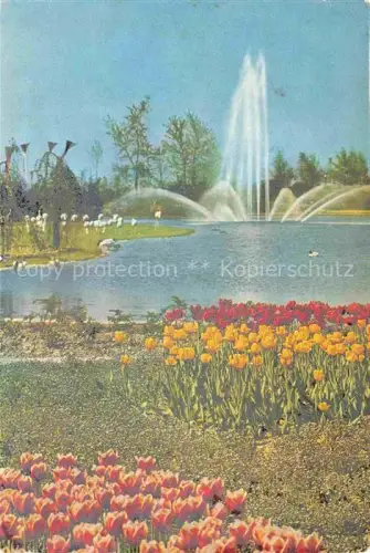 AK / Ansichtskarte BUGA Bundesgartenschau Dortmund Springende Fontaenen im Flamingoteich 