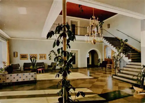 AK / Ansichtskarte FREUDENSTADT BW Ferienheim Urlaubskasse-Bauwirtschaft Lobby Treppe Kronleuchter Schachbrettboden Schwarzwald