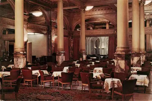 AK / Ansichtskarte BRUXELLES Bruessel Brussels Hotel-Metropole Salon-de-Thé Tea-Room Marmorsaeulen Prunkraum Sessel Tische