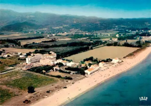 AK / Ansichtskarte Moriani Plage 2B Haute-Corse Strand Meer Felder Berge Hotel Ortschaft Luftbild Moriani-Plage