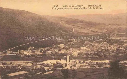 AK / Ansichtskarte Sorendal CHARLEVILLE-MEZIERES 08 Ardennes Vallée-de-la-Semoy Mont-de-la-Croix Tal Dorf Felder Berge Kirche
