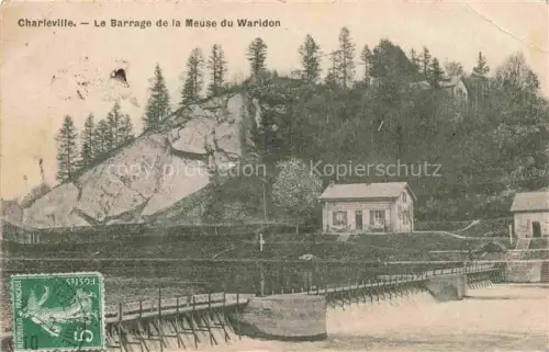 AK / Ansichtskarte CHARLEVILLE -MEZIERES 08 Ardennes Barrage-de-la-Meuse Waridon Staudamm Felsen Wald Fluss Haus