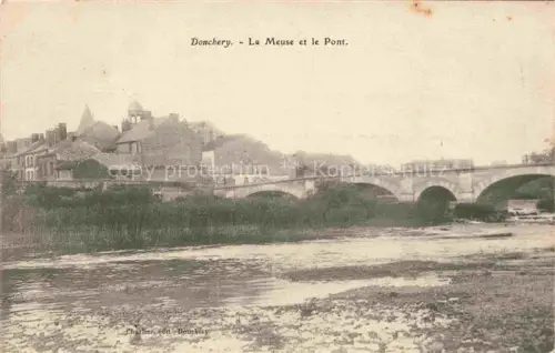 AK / Ansichtskarte Donchery SEDAN 08 Ardennes Meuse Pont Bruecke Fluss Stadtansicht Kirche Bogenbruecke