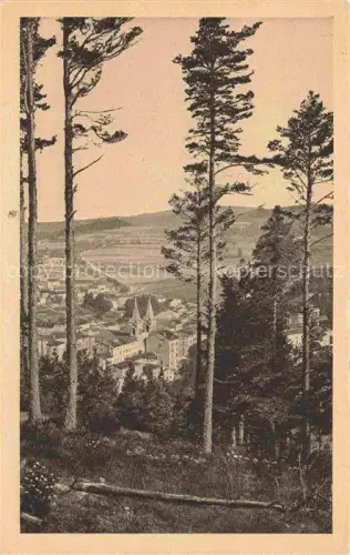 AK / Ansichtskarte La Louvesc Tournon 07 Ardeche Kirchturm Stadtansicht Kiefern Wald Tal Haeuser Bergdorf