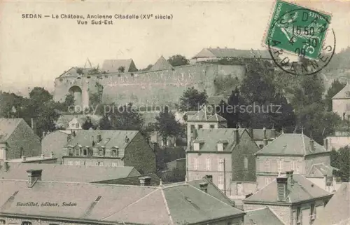 AK / Ansichtskarte SEDAN 08 Ardennes Château-de-Sedan Citadelle Festung Stadtdaecher Wohnhaeuser Huegel XV-Jahrhundert