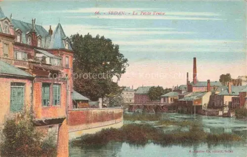 AK / Ansichtskarte SEDAN 08 Ardennes Petite-Venise Fluss Kanal Fabrik Schornstein Wohnhaeuser Bruecke Mulhouse Rue-de-Brubach
