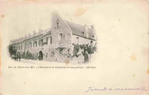 AK / Ansichtskarte Dives-sur-Mer CABOURG LISIEUX 14 Calvados Hostellerie-Guillaume-le-Conquérant Mittelalter Steingebaeude Historisches-Gasthaus Kutsche