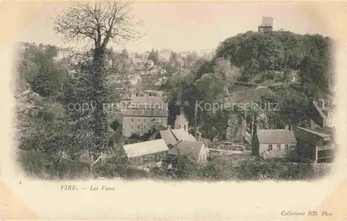AK / Ansichtskarte VIRE 14 Calvados Les-Vaux Tal Stadtpanorama Burg-Turm Felsen Baeume Haeuser