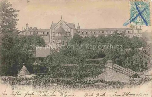AK / Ansichtskarte LISIEUX 14 Calvados Séminaire Seminargebaeude Kirche Baeume Gaerten