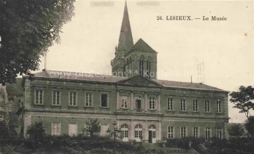 AK / Ansichtskarte LISIEUX 14 Calvados Museum Kirchturm Kathedrale Baeume Park Gebaeude