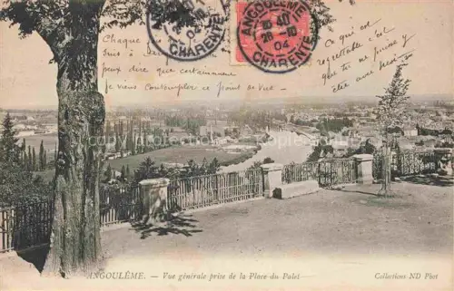 AK / Ansichtskarte ANGOULEME 16 Charente Place-du-Palet Charente Fluss Panorama Baeume Wiesen Rue-de-Doridy