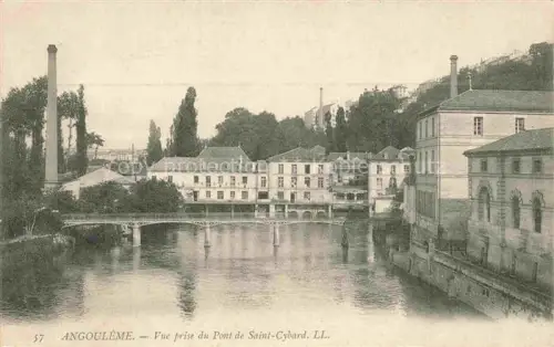 AK / Ansichtskarte ANGOULEME 16 Charente Pont-de-Saint-Cybard Charente Fluss Fabrik Schornstein Bruecke Gebaeude Baeume Huegel