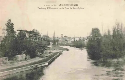 AK / Ansichtskarte ANGOULEME 16 Charente Faubourg-L Houmeau Pont-de-Saint-Cybard Charente Fluss Ufer Baeume Kirche