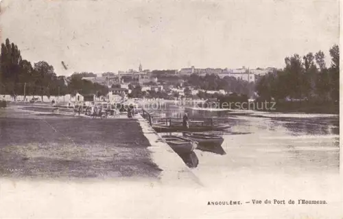 AK / Ansichtskarte ANGOULEME 16 Charente Port-de-l Houmeau Charente Fluss Boote Ufer Pferdefuhrwerk Panorama Baeume