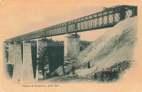 AK / Ansichtskarte Souleuvre en Bocage Le Beny-Bocage VIRE 14 Calvados Viaduc-de-Souleuvre Eisenbahnviadukt Pfeiler Flusstal Boeschung