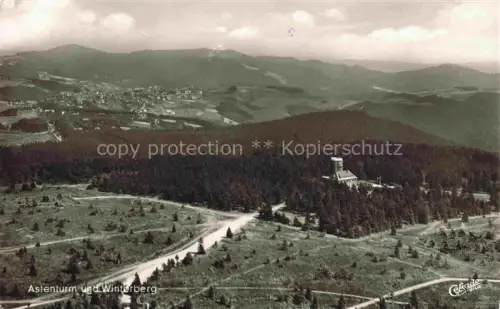 AK / Ansichtskarte Winterberg Hochsauerland Astenturm Kahler-Asten Gaststaette Aussichtsturm Berglandschaft Wald Panorama