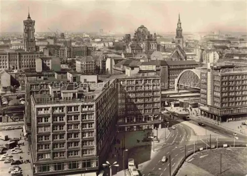 AK / Ansichtskarte BERLIN  CITY Alexanderplatz Haus-des-Lehrers Rotes-Rathaus Berliner-Dom Stadtpanorama DDR