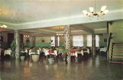 AK / Ansichtskarte TOssA DE MAR Costa Brava Gerona ES Hotel-California Restaurant Speisesaal Tische Kronleuchter Saeulen Zimmerpflanzen
