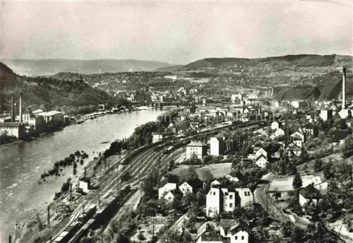 AK / Ansichtskarte USTI NAD LABEM Aussig CZ Elbe Stadtpanorama Eisenbahn Industrie Streckov Huegel