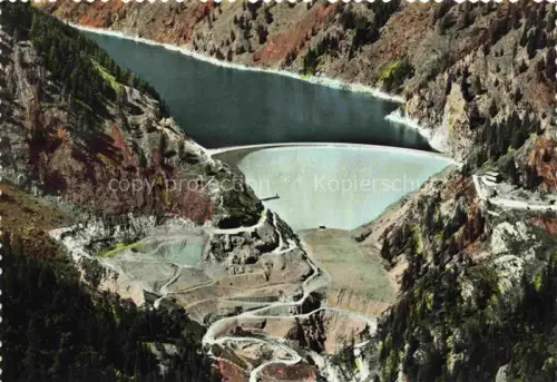 AK / Ansichtskarte Fusio Vallemaggia TI Diga-Sambuco Staumauer Stausee Gebirge Tal Luftaufnahme