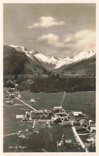AK / Ansichtskarte Sils Maria Maloja GR Fextal Val-Fex Engadin Bergpanorama Ortskern Schneegipfel Silsersee