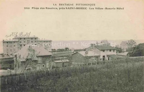 AK / Ansichtskarte Plage des Rosaires Les Rosaires St-Brieuc 22 Cotes-d Armor Rosaria-Hôtel Villas Meer Wiese Baeume