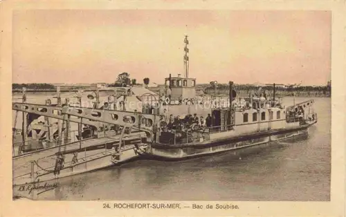 AK / Ansichtskarte Rochefort-sur-Mer 17 Charente-Maritime Bac-de-Soubise Faehre Charente Fluss Dampfer