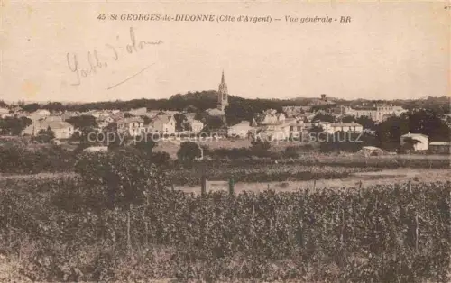 AK / Ansichtskarte Saint-Georges-de-Didonne ROYAN 17 Charente-Maritime Kirchturm Haeuser Weinreben Ortschaft Baeume Côte-d Argent