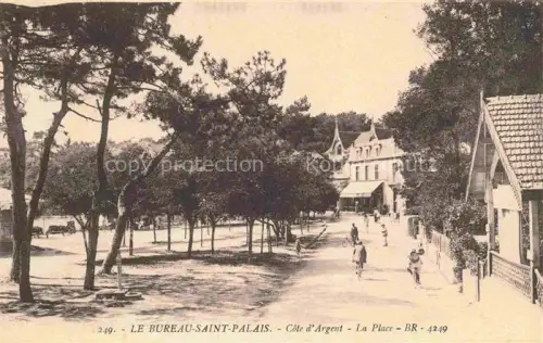 AK / Ansichtskarte Le Bureau SAINT-PALAIS-SUR-MER Rochefort 17 Charente-Maritime Bureau-Saint-Palais Place Pinien Villen Passanten Côte-d Argent
