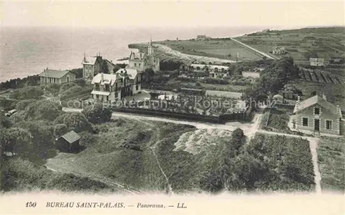 AK / Ansichtskarte Le Bureau SAINT-PALAIS-SUR-MER Rochefort 17 Charente-Maritime Villen Gaerten Kueste Felder Meer Leuchtturm Vogelperspektive