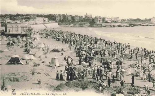 AK / Ansichtskarte PONTAILLAC Royan 17 Charente-Maritime Plage Strand Badegaeste Strandkoerbe Villen Meer Sommerfrische Menschenmenge