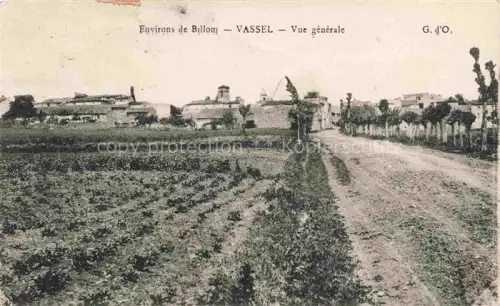 AK / Ansichtskarte Vassel Clermont-Ferrand 63 Puy-de-Dome Felder Landstrasse Dorf Kirche Baeume Billom-Umgebung