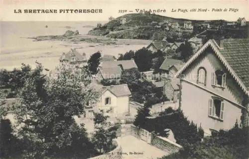 AK / Ansichtskarte Pleneuf-Val-Andre Saint-Brieuc 22 Cotes-d Armor La-Plage Côté-Nord Pointe-de-Piégu Strand Villen Kueste Meer Bretagne