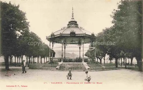 AK / Ansichtskarte VALENCE -SUR-RHONE 26 Drome Promenade-du-Champ-de-Mars Kiosque Park Baeume Kinder Musikpavillon