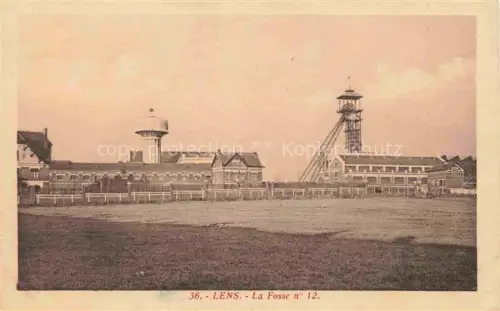 AK / Ansichtskarte LENS 62 Pas-de-Calais Fosse-12 Foerderturm Zeche Bergwerk Wasserturm Industriegebaeude
